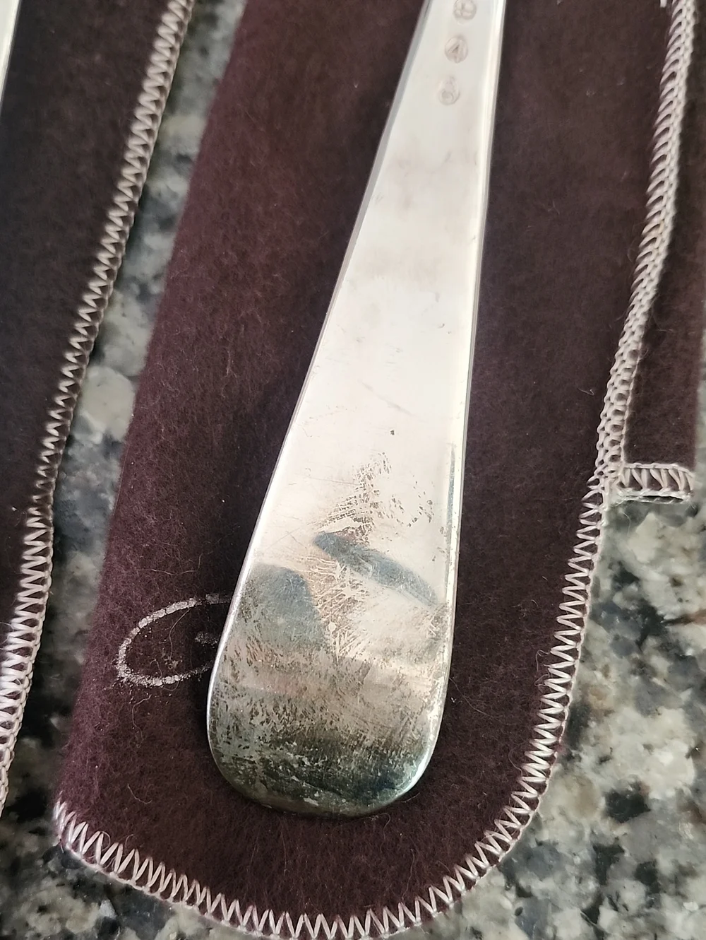 Silverplated Georgian Pattern Salad Fork & Serving Spoon From Gerity